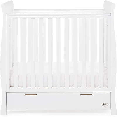 a product image of Obaby Stamford Mini Sleigh Cot Bed