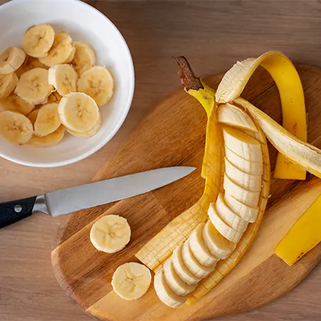 chopped banana