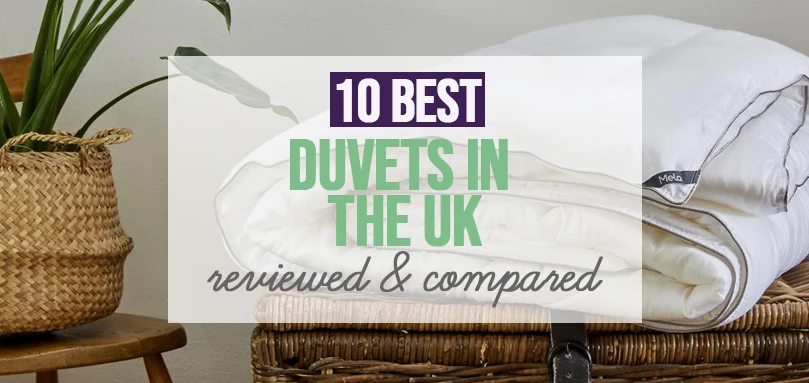 a featured image of best duvets UK