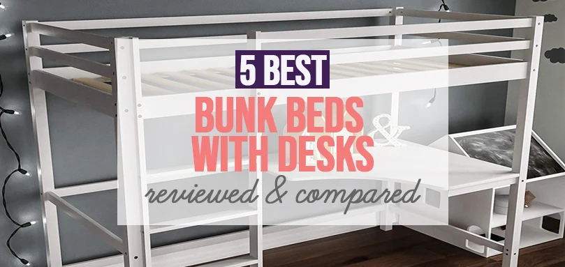 a featured image of bunk beds with desk