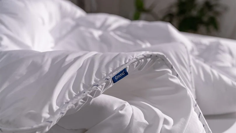 an image of emma cloud duvet on a bed