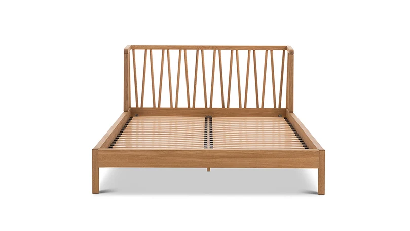 an image of a front side of Eve Spindle bed frame