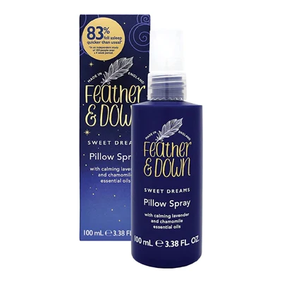 a product image of feather & down pillow spray