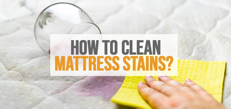 a featured image of how to clean mattress stains
