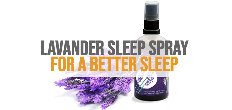 a featured image of lavander sleep spray for a better sleep