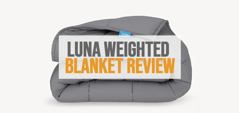 a featured image of luna weighted blanket review