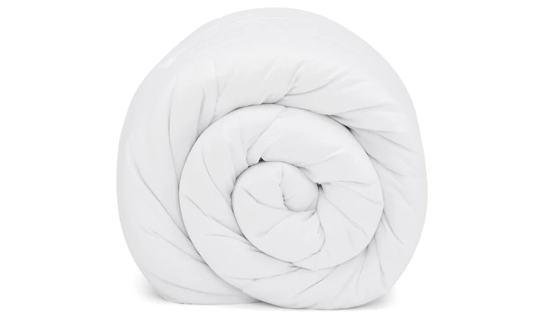 an image of rolled nectar duvet