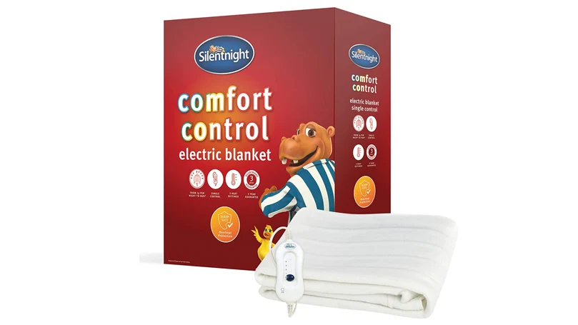 an image of silentnight comfort control electric blanket package