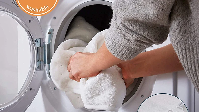 an image of silentnight electric blanket in a washing machine