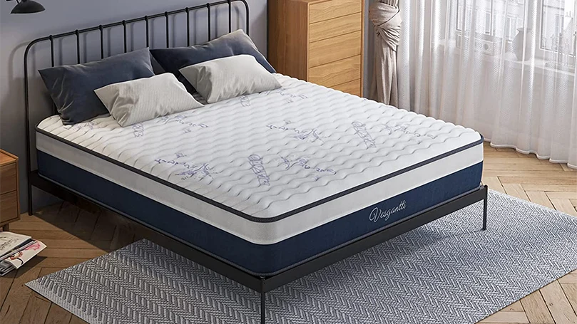 an image of vesgantti lavender mattress in a bedroom