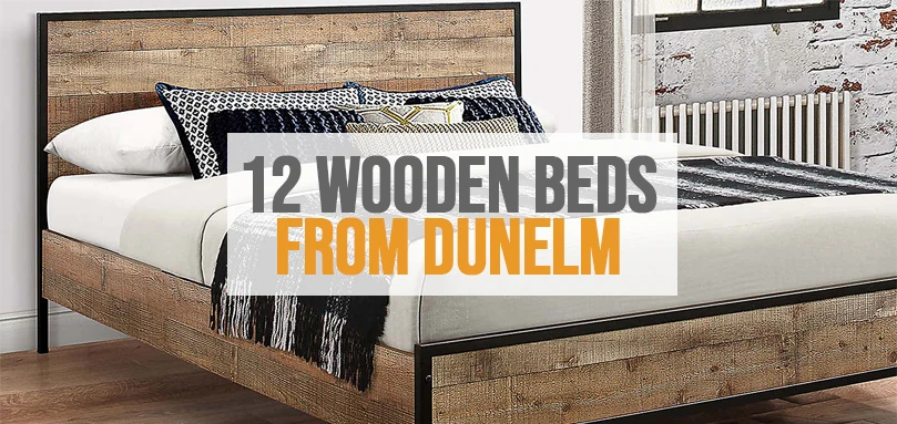 a featured image of 12 wooden beds from Dunelm