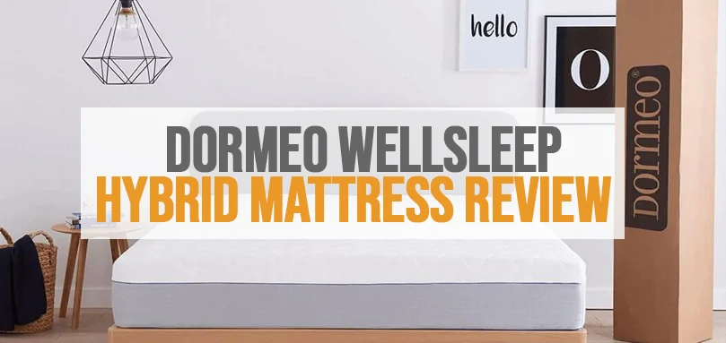 A featured image of Dormeo Wellsleep hybrid mattress review.
