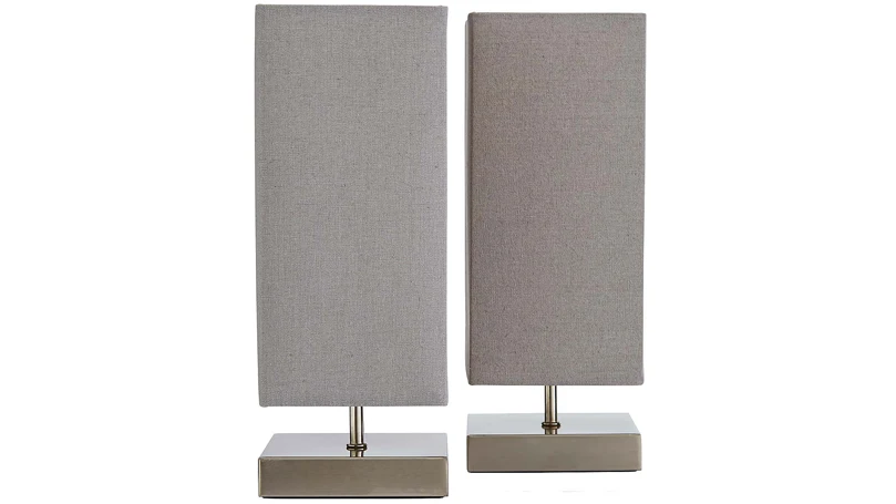 an image of Dunelm Charlotte Grey Touch Dimmable Table Lamps
