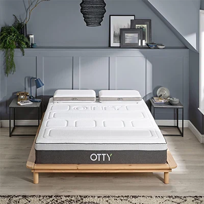 A product image of OTTY Pure Hybrid Bamboo & Charcoal Mattress.