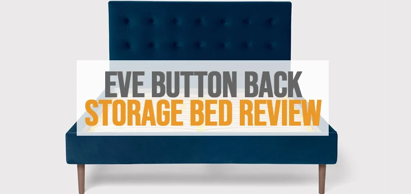 an image of eve button back storage bed review