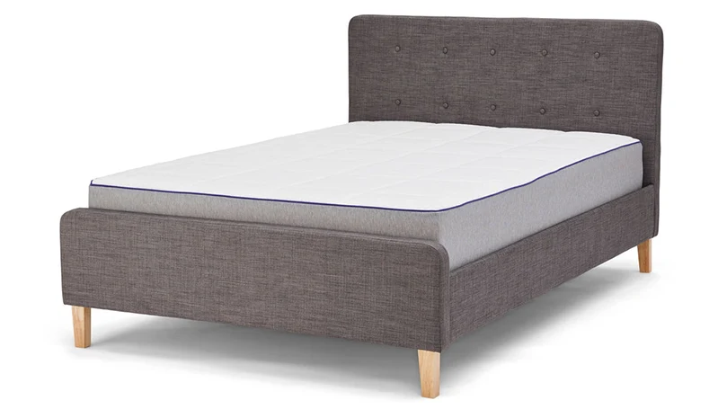 an image of nectar headboard bed frame in a bedroom with a mattress