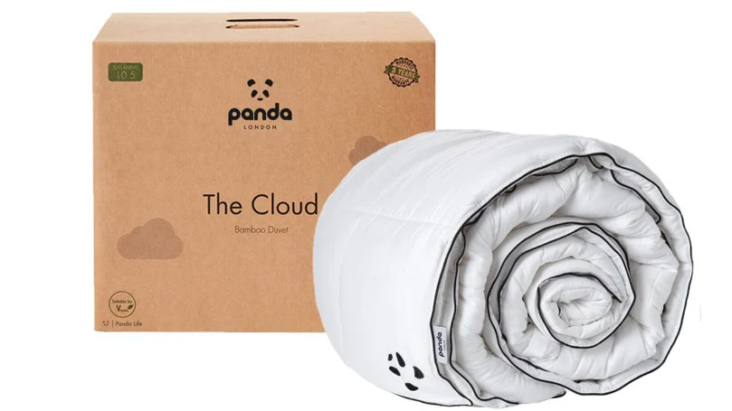 an image of recycled bamboo package of Panda Cloud duvet