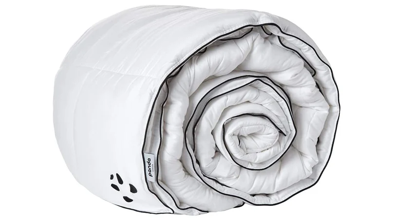 an image of a rolled up Panda Cloud Duvet