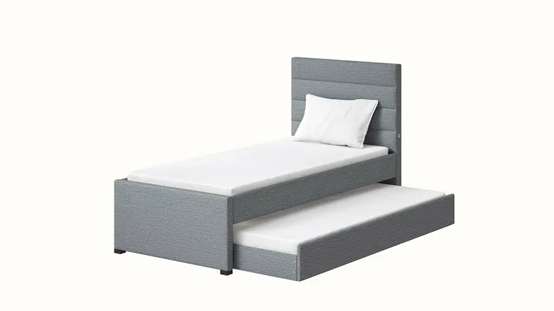 An image of Bergamo 2 in 1 USB Charging Trundle Bed Frame.