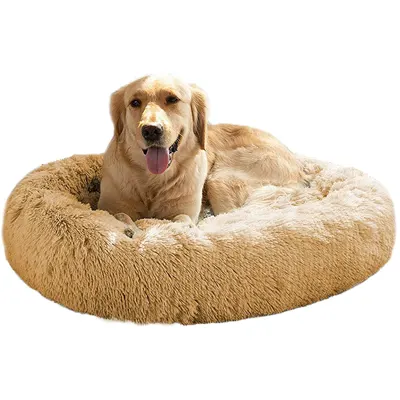 A product image Mirkoo Long Plush Dog Bed.