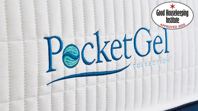 A close up image of Sleepeezee Pocketgel Poise 3200 mattress.