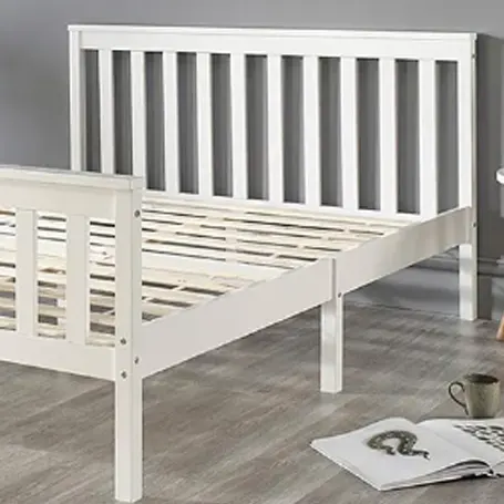 white panel bed