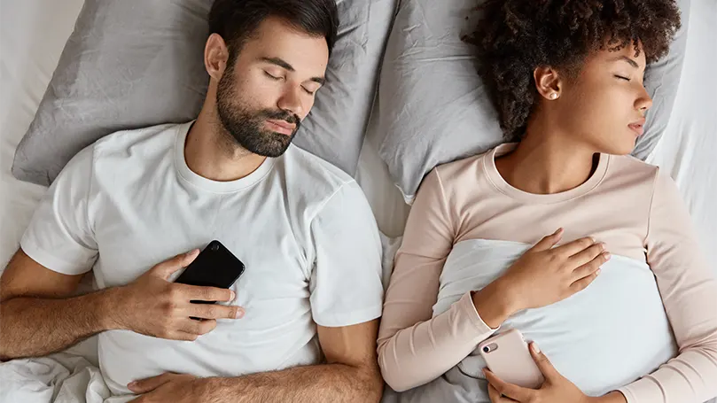 A couple in the second phase of sleep.