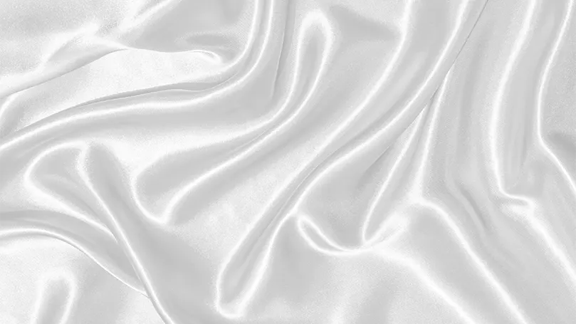 An image of close up of grey sateen material.