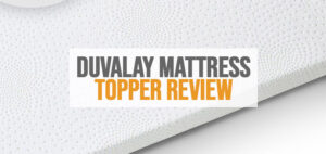 Featured image of Duvalay mattress topper review.
