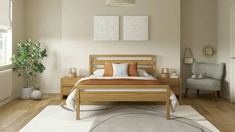 An image of hip hop bed frame in a bedroom.