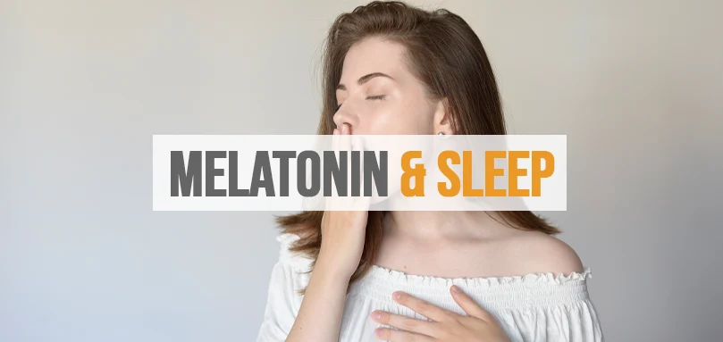 Featured image of melatonin & sleep.