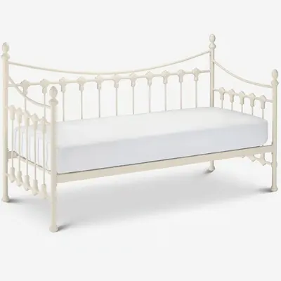 Product image of Happy Beds Versailles Stone White Metal Guest Day Bed.