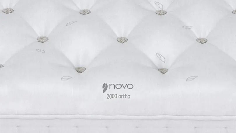 A close up image of Novo Natural 2000 Pocket Ortho mattress.