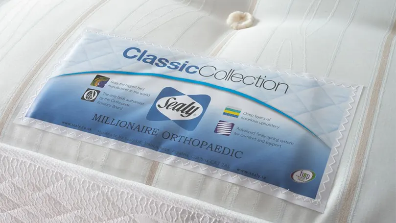 Image of Sealy Millionaire Ortho mattress package