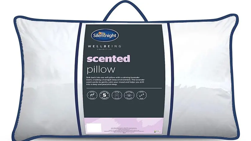 Product image of the Silentnight Wellbeing Lavender Scented pillow package