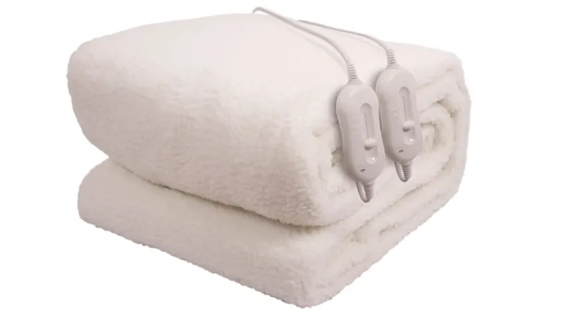 An image of a folded electric blanket.