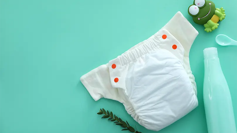 An image of linen diapers.
