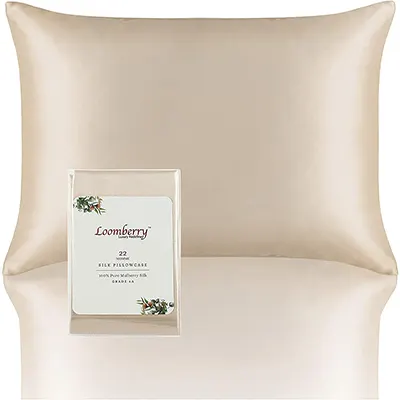 An image of Nourish by SK Mulberry Silk Pillowcase