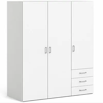 Product image of Pluto Wardrobe 3 Doors 3 Drawers.