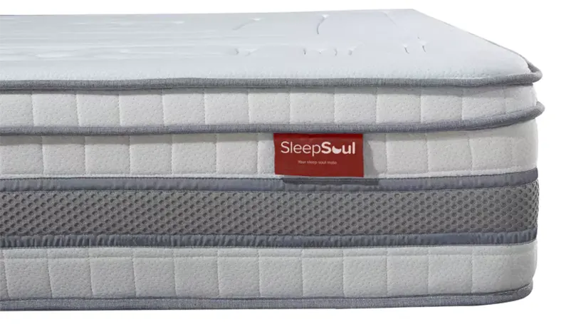 A close up image of Sleepsoul Wish 3000 Series Pocket Cool Gel mattress.