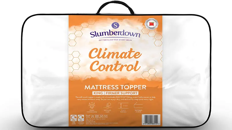 An image of Slumberdown Climate Control mattress topper in a package.
