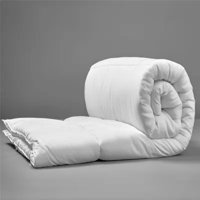 Product image of Slumberdown climate control duvet rolled in half.