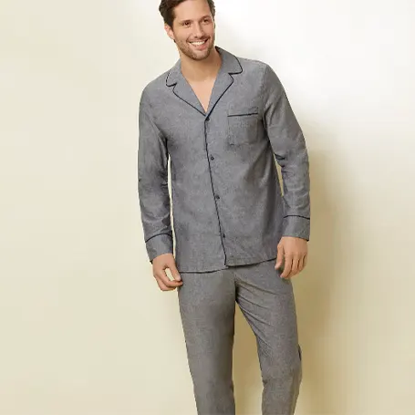 a product image of Daily Pajamas Long-Pyjamas with front opening