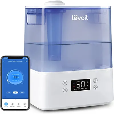 Product image of Levoit Classic 300s Smart Ultrasonic Cool Mist Humidifier.