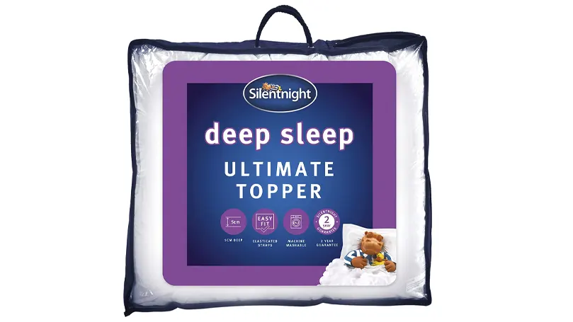 An image of Silentnight Deep Sleep Ultimate mattress topper package.