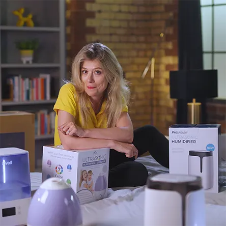 Charlotte talking about what to look for when buying a humidifier
