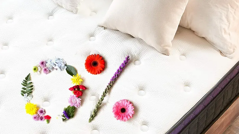 An image of flowers on Inofia SMAX mattress.