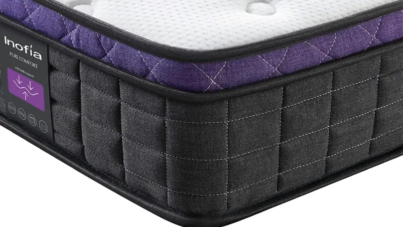 An image of the inofia smax mattress close up side