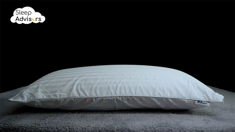 a side shot of Relyon Superior Comfort Pillow