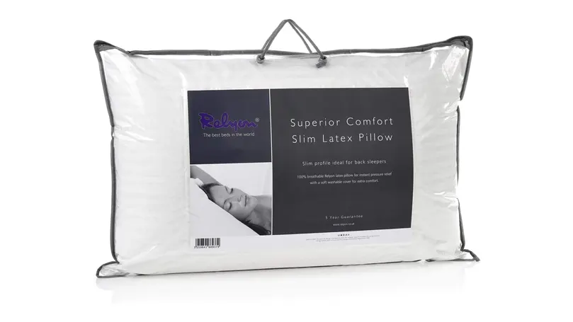 An image of Relyon Superior Comfort Slim Latex Pillow.